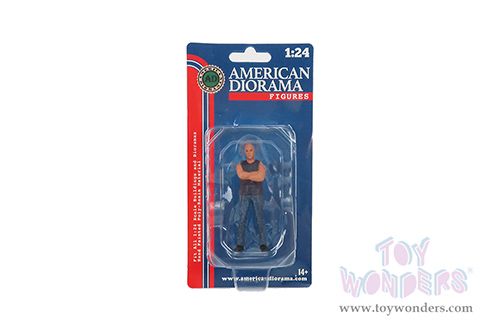 American Diorama Figurine - Car Meet 3 Figure 1 (1/24 scale, Black/Blue) 76426