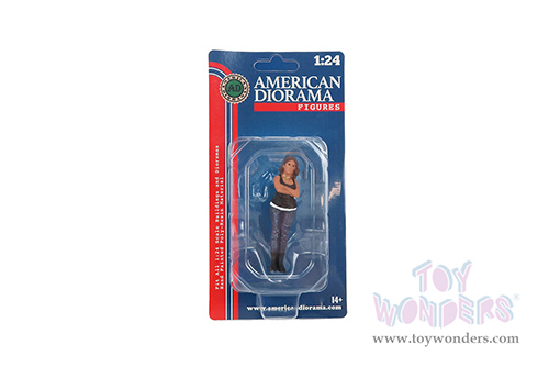 American Diorama Figurine - Car Meet 3 Figure 2 (1/24 scale, Black/Gray) 76427