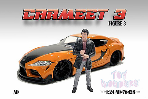 American Diorama Figurine - Car Meet 3 Figure 3 (1/24 scale, Black/Gray) 76428