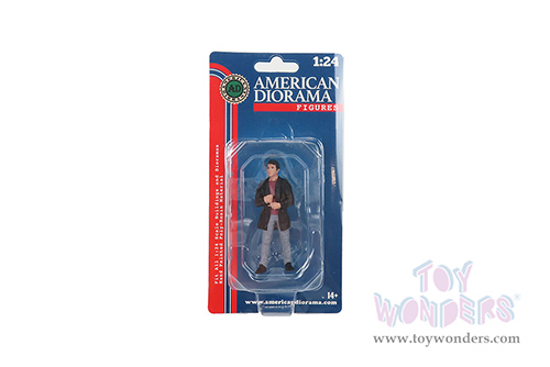 American Diorama Figurine - Car Meet 3 Figure 3 (1/24 scale, Black/Gray) 76428