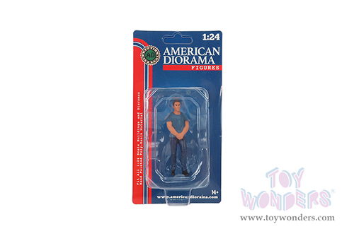 American Diorama Figurine - Car Meet 3 Figure 4 (1/24 scale, Gray/Dark Blue) 76429