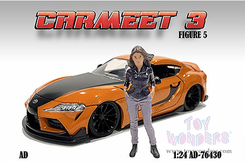 American Diorama Figurine - Car Meet 3 Figure 5 (1/24 scale, Dark Blue/Purple) 76430