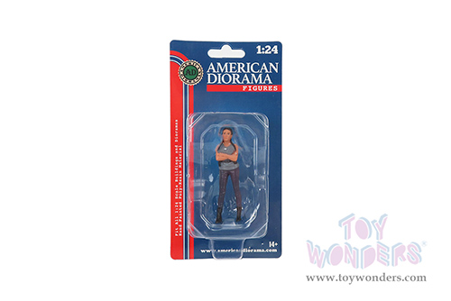 American Diorama Figurine - Car Meet 3 Figure 7 (1/24 scale, Gray/Black) 76432