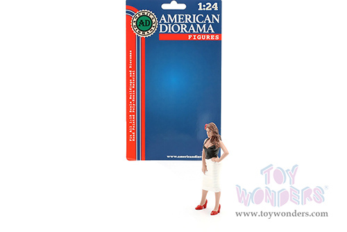 American Diorama Figurine - Pin-Up Girls | Suzy (1/24 scale, Black/White) 76445