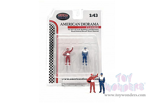 American Diorama Figurine - Racing Legends | The 90s Figure Set (2 pc. set, 1/43 scale diecast metal, Asstd.) 76451