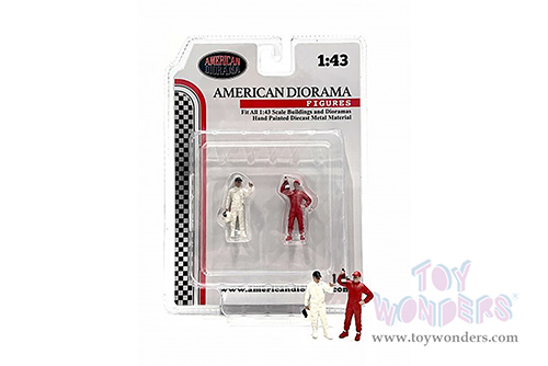 American Diorama Figurine - Racing Legends | The 2000s Figure Set (2 pc. set, 1/43 scale diecast metal, Asstd.) 76452