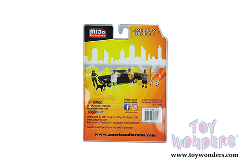 American Diorama/Mijo Exclusives - Lowriders 2 Figure Set (6 pc. set, 1/64 scale diecast metal, Asstd.) 76461MJ