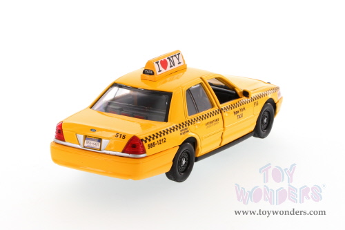 Showcasts Collectibles -  I Love New York Ford Crown Victoria ILNY Taxi Cab (2010, 1/24 scale diecast model car, Yellow) 76481WILNY