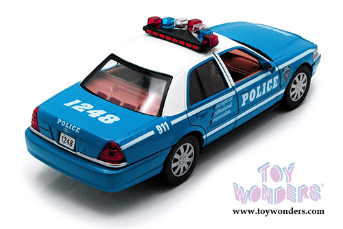 Motormax - Ford Crown Victoria Police Interceptor (2010, 1/24 scale diecast model car, Blue) 76482BUW
