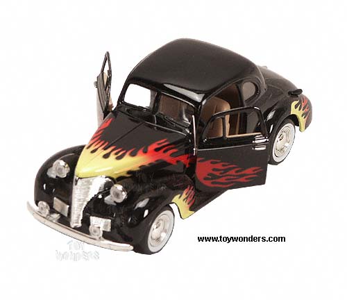 Showcasts - Chevy Coupe (1939, 1:24, Black w/Flame) 76614D