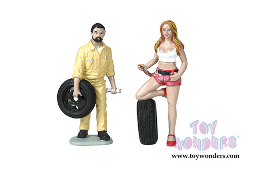 Motorhead Miniatures - Tire Brigade Andy and Gary 2-piece Figurine Set (1/18 scale) 767