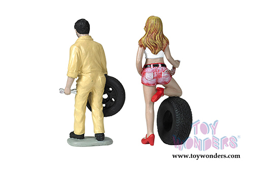 Motorhead Miniatures - Tire Brigade Andy and Gary 2-piece Figurine Set (1/18 scale) 767