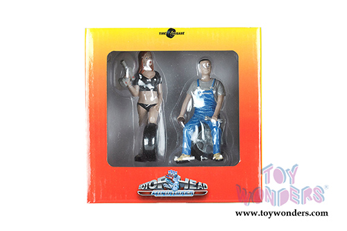 Motorhead Miniatures - Tire Brigade Michele and Derek 2-piece Figurine Set (1/18 scale) 768