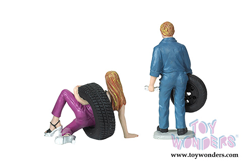 Motorhead Miniatures - Tire Brigade Gary and Val 2- piece Figurine Set (1/18 scale) 769