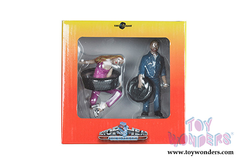Motorhead Miniatures - Tire Brigade Gary and Val 2- piece Figurine Set (1/18 scale) 769