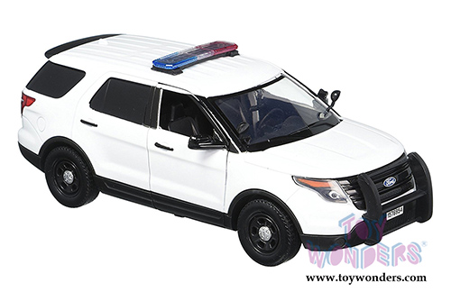 Motormax - Ford Unmarked Police Interceptor Utility (2015, 1/24 scale diecast model car, White) 76959