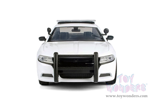 Motormax - Dodge Charger Pursuit Police (2023, 1/24 scale diecast model car, Unmarked White) 76996WT