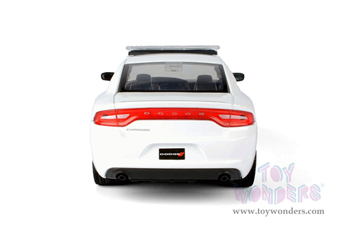 Motormax - Dodge Charger Pursuit Police (2023, 1/24 scale diecast model car, Unmarked White) 76996WT