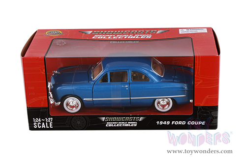 Showcasts® Collectibles - Ford Coupe Hardtop (1949, 1/24 scale diecast model car, Blue) 77213BU MAP: $22.99