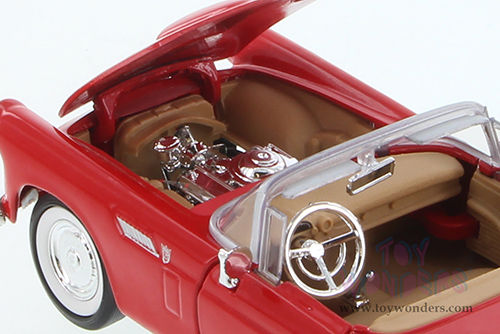 Showcasts® Collectibles - Ford Thunderbird Convertible (1956, 1/24 scale diecast model car, Red) 77215R MAP: $22.99
