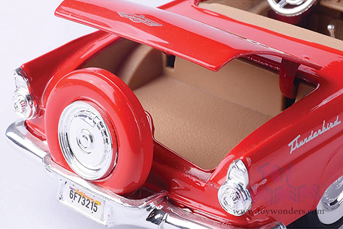 Showcasts® Collectibles - Ford Thunderbird Convertible (1956, 1/24 scale diecast model car, Red) 77215R MAP: $22.99