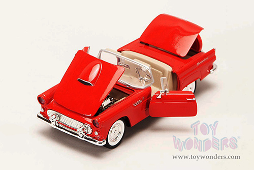 Showcasts® Collectibles - Ford Thunderbird Convertible (1956, 1/24 scale diecast model car, Red) 77215R MAP: $22.99