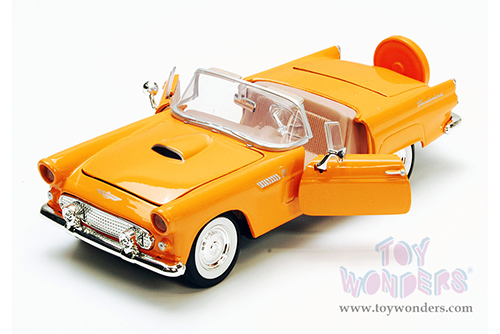 Showcasts® Collectibles - Ford Thunderbird Convertible (1956, 1/24 scale diecast model car, Yellow) 77215YL MAP: $22.99
