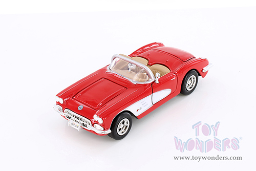 Showcasts® Collectibles - Chevy® Corvette® Convertible (1959, 1/24 scale diecast model car, Red) 77216RD MAP: $19.99