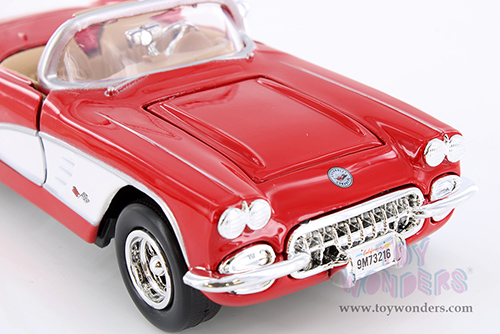 Showcasts® Collectibles - Chevy® Corvette® Convertible (1959, 1/24 scale diecast model car, Red) 77216RD MAP: $19.99
