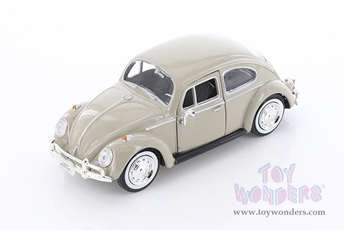 Showcasts® Collectibles - Volkswagen Beetle Hardtop (1966, 1/24 scale diecast model car, Beige) 77223BE MAP: $22.99