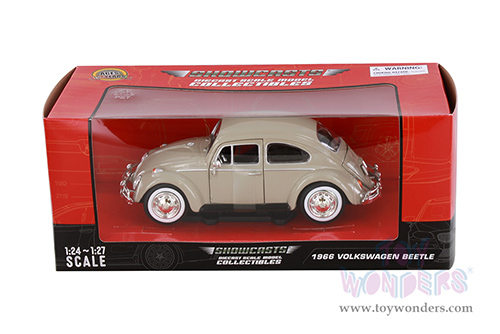 Showcasts® Collectibles - Volkswagen Beetle Hardtop (1966, 1/24 scale diecast model car, Beige) 77223BE MAP: $22.99