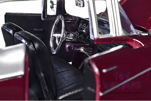 Showcasts® Collectibles - Chevy® Bel Air® Hard Top (1957, 1/24 scale diecast model car, Burgundy/Silver) 77228BG MAP: $22.99