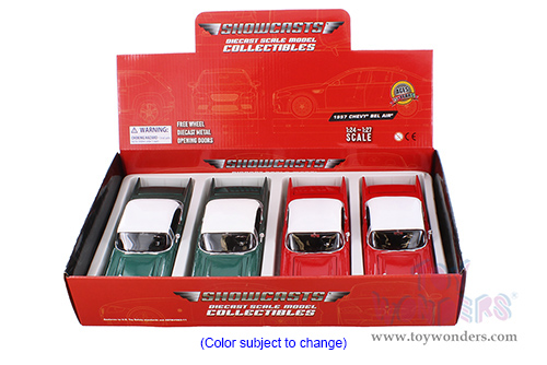 Showcasts® Collectibles - Chevy Bel Air Hardtop (1957, 1/24 scale diecast model car, Asstd.) 77228D MAP: $19.99