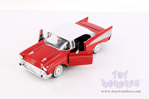 Showcasts® Collectibles - Chevy® Bel Air® Hard Top (1957, 1/24 scale diecast model car, Red) 77228R MAP: $22.99