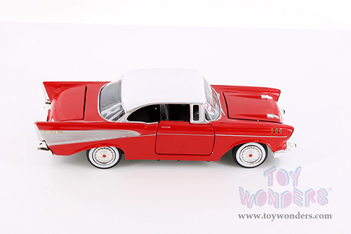 Showcasts® Collectibles - Chevy® Bel Air® Hard Top (1957, 1/24 scale diecast model car, Red) 77228R MAP: $22.99