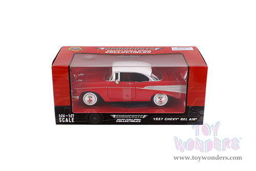 Showcasts® Collectibles - Chevy® Bel Air® Hard Top (1957, 1/24 scale diecast model car, Red) 77228R MAP: $22.99