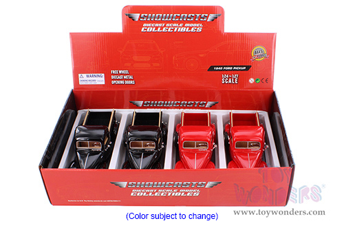 Showcasts® Collectibles - Ford Pickup (1940, 1/24 scale diecast model car, Asstd.) 77234D MAP: $19.99
