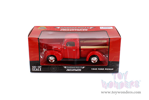 Showcasts® Collectibles - Ford Pick Up Truck (1940, 1/24 scale diecast model car, Red) 77234R MAP: $22.99