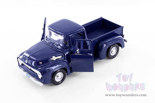 Showcasts® Collectibles - Ford F-100 Pickup Truck (1956, 1/24 scale diecast model car, Dark Blue) 77235BUD MAP: $19.99