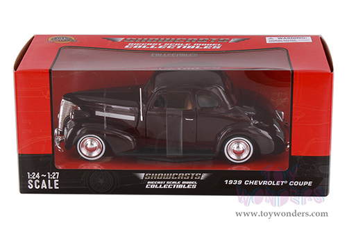Showcasts® Collectibles - Chevrolet® Coupe (1939, 1/24 scale diecast model car, Burgundy) 77247BG MAP: $22.99