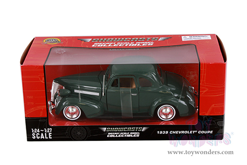 Showcasts® Collectibles - Chevrolet® Coupe (1939, 1/24 scale diecast model car, Green) 77247GN MAP: $22.99