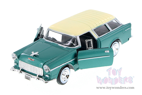 Showcasts® Collectibles - Chevrolet® Bel Air® Nomad™ Hardtop (1955, 1/24 scale diecast model car, Green) 77248GN MAP: $22.99