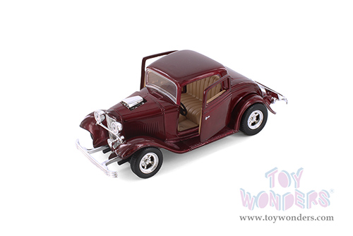 Showcasts® Collectibles - Ford Coupe V8 3-Window Coupe (1932, 1/24 scale diecast model car, Asstd.) 77251D MAP: $19.99