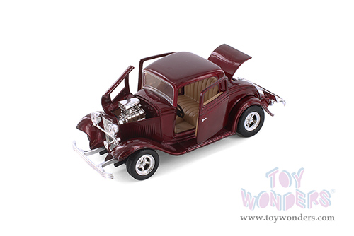Showcasts® Collectibles - Ford Coupe V8 3-Window Coupe (1932, 1/24 scale diecast model car, Asstd.) 77251D MAP: $19.99