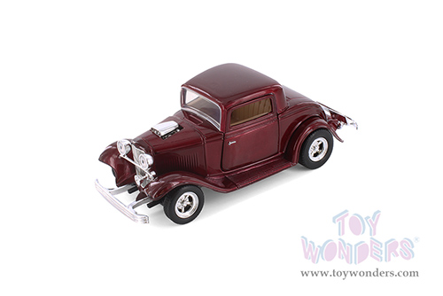 Showcasts® Collectibles - Ford Coupe V8 3-Window Coupe (1932, 1/24 scale diecast model car, Asstd.) 77251D MAP: $19.99