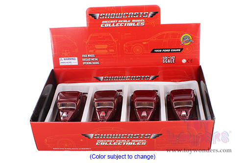 Showcasts® Collectibles - Ford Coupe V8 3-Window Coupe (1932, 1/24 scale diecast model car, Asstd.) 77251D MAP: $19.99