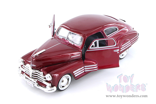 Showcasts® Collectibles - Chevy® Aerosedan Fleetline Hardtop  (1948, 1/24 scale diecast model car, Red) 77266R MAP: $22.99