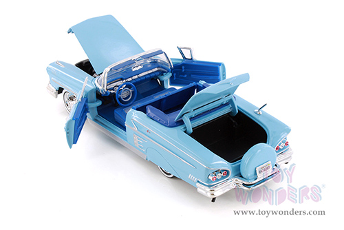 Showcasts® Collectibles - Chevrolet® Impala™ Convertible (1958, 1/24 scale diecast model car, Light Blue) 77267LRBU MAP: $22.99