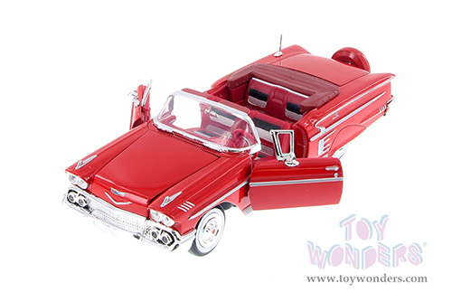 Showcasts® Collectibles - Chevrolet® Impala™ Convertible (1958, 1/24 scale diecast model car, Red) 77267R MAP: $22.99