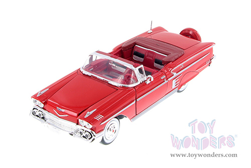 Showcasts® Collectibles - Chevrolet® Impala™ Convertible (1958, 1/24 scale diecast model car, Red) 77267R MAP: $22.99